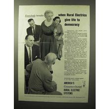 1964 America's Consumer-Owned Rural Electric Systems Ad - Democracy