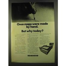 1972 Calcomp 745 Flatbed Plotter Ad - Maps By Hand
