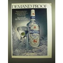 1979 Booth's High & Dry Gin Ad - Demand Proof