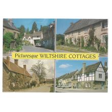 WILTSHIRE COTTAGES. unused vintage postcard by Salmon =