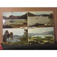 multiview, GRASMERE, Lake District, Cumbria used postcard Colourmaster 1970 pm =