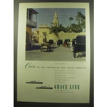 1949 Grace Line Cruises Advertiement - photo by Robert Bagby - Caribbean