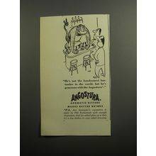 1951 Angostura Aromatic Bitters Ad - Cartoon by Virgil Partch - Not Handsomest