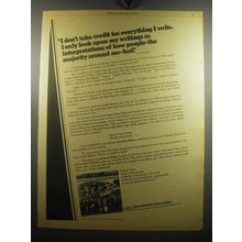 1975 Curtis Mayfield America's Today Album Ad - I don't take credit for