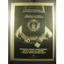 1975 BTO Bachman Turner Overdrive Four Wheel Drive Album Ad - Fasten Your Belt