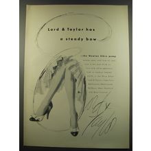 1955 Lord & Taylor Newton Elkin Pump Shoes Advertisement - has a steady bow