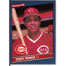 1986 Donruss baseball card 428 Tony Perez