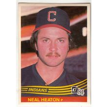 1984 Donruss baseball card 373 Neal Heaton RC - Indians