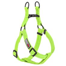 Flat Nylon Harness W3/4" L18"-25" Green M