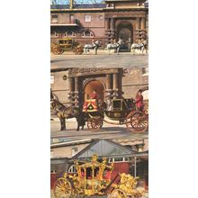 The Royal Mews Carriage 3x Buckingham Palace Postcard s