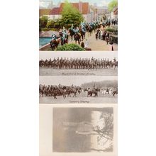 Royal Horse Artillery Display Dragoons Gale & Polden 3x Military Postcard s