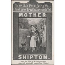 Mother Shipton, Old Inn Sign at Knaresborough, c.1910 - JW Simpson Postcard
