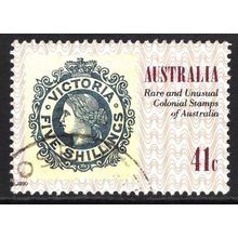 AUSTRALIA 1990: 150th ANNIV WORLD'S FIRST POSTAGE STAMP - 41c VICTORIA USED (G1)