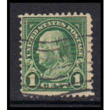 Used 552 1c Benjamin Franklin Barely Clears K4524