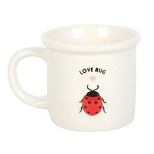 Mug Love Bug design with 3D Ladybird