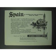 1954 Spain Tourism Ad - Exciting Haven For You