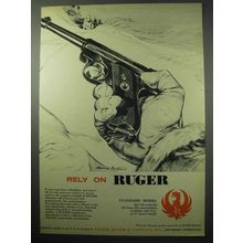 1957 Ruger Standard Model Pistol Ad - Rely On