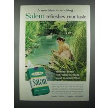 1957 Salem Cigarette Ad - Refreshes Your Taste