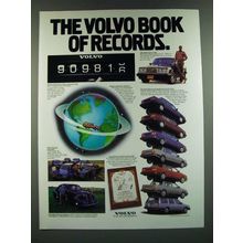 1986 Volvo cars Ad - The Volvo Book of Records