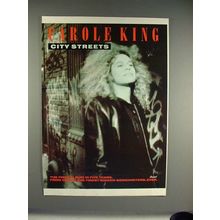1989 Carole King City Streets Album Ad - NICE!