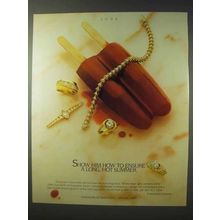 1989 De Beers Diamond Ad - Ensure a Long Hot Summer