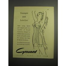 1948 Gossard Corselette Ad - Younger and Lovelier