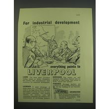 1955 Liverpool Corporation Ad - For industry development