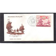 FDC Int'l French Polynesia Honoring USA Bicent (Cachet-U/A) CV01053