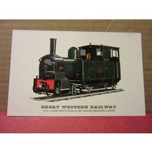 G.W.R., no 823 STEAM ENGINE collector postcard RAILWAY LOCOMOTIVES no 23