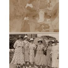 Laughter Humour Under Post Victorian Umbrellas Antique 2x RPC Postcard s
