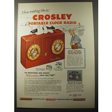 1953 Crosley Skymaster and Skyrocket Portable Radios Ad - Never Anything like