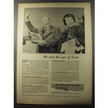 1953 Dallas Morning News Newspaper Ad - Dwight D. Eisenhower - Ike won the Ayes
