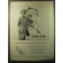 1953 Peck and Peck Suit Ad - The london look