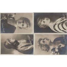 Gladys Cooper Hand Painted Facimile Actress Signed 4x Postcard s
