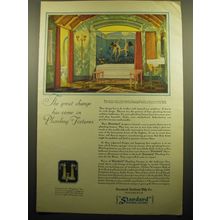1928 Standard Plumbing Fixtures Advertisement - art by Clarence Cole