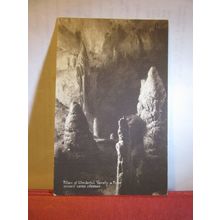 PILLARS, GOUGH'S CAVE, CHEDDAR, unused antique postcard by W. Gough #