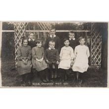 Masons Masonic Buffaloes Orphans Orphanage Visit 1921 Old Postcard