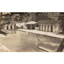 The Swimming Pool Fujiya Hotel Miyanoshita Japan Old Mint Postcard