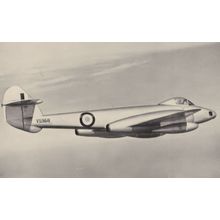 Meteor 10 Aircraft British Old WW2 Plane Real Photo PB Postcard