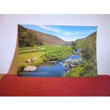 THE DOONE VALLEY, EXMOOR used postcard by Salmon 1981 pm =