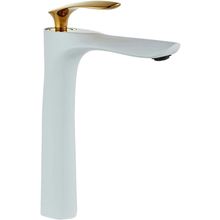 Leekayer Bathroom Vessel Sink Faucet Single Handle Gold Chrome White Painting Bo