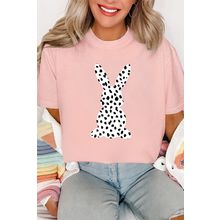 Pink Spotty Bunny Printed Easter Fashion T Shirt