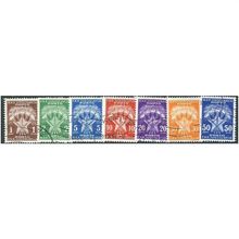 1951/1952 7 different values - #51 fine used (o) - Offical