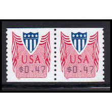 CVP33 47c Shield Very Fine MNH Pair PA5081