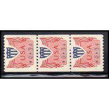 CVP31 34c Shield Very Fine MNH Dry Gum Strip of 3 PA5211