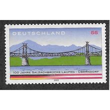 GER 2003 55c (S/A)'100TH ANN OF OBENDORF - LAUFEN BRIDGE' FINE USED(EBID76-608)