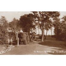 On The Lawn The Anchorage Mudeford Dorset Real Photo Postcard