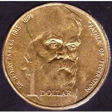 1996 Australia 1 Dollar coin Henry Parkes