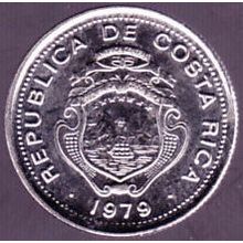1979 Costa Rica 10 Centimos Coin