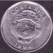 1994 Costa Rica 20 Colones Coin